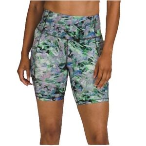 Lululemon Fast and Free High-Rise Short Womens Size 0 Rapid Flourish Mult Pocket